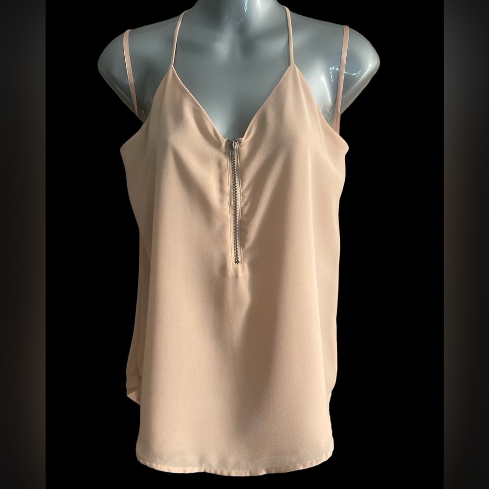 Naked Zebra brand polyester light salmon color beautiful top Size-Medium